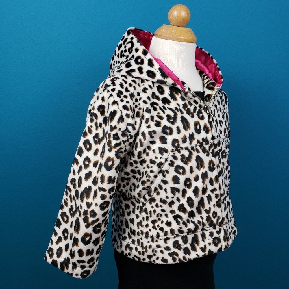 🎈😊 FRENCH TOAST Faux Fur Soft Cheetah Baby Jacket // (CHILD)